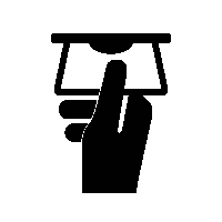 Automated banking machines icons