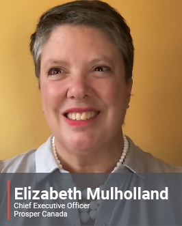Headshot of Elizabeth Mulholland, Chief Executive Officer at Prosper Canada
