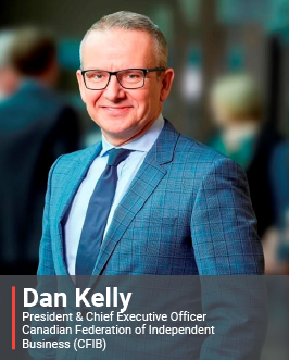 Headshot of Dan Kelly, President and Chief Executive Officer of the Canadian Federation of Independent Business (CFIB)