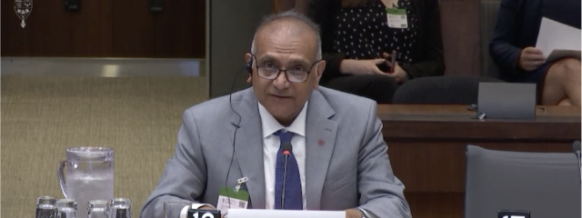 June Pinto at the House of Commons