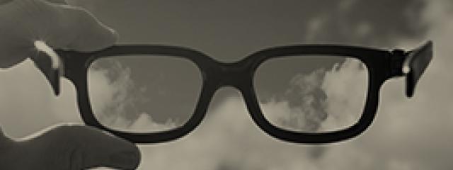 Glasses with clouds